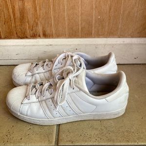 Adidas Superstar la marque aux 3 bandes leather sneakers